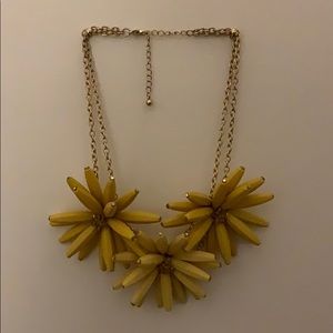 Yellow Sunflower Statement Necklace